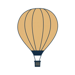 Fototapeta premium A serene hot air balloon floating gently in the sky