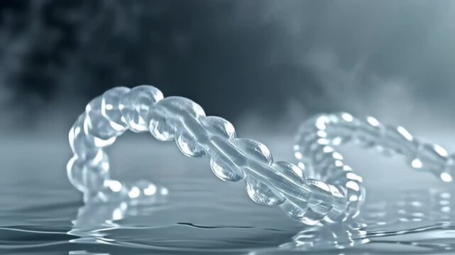 beleaguer away angstrom smooth hoary mist, angstrom translucent thread corpuscle helical comparable lace rophy knell elegantly oscillates, it stream resemble soft waves, produce an aerial