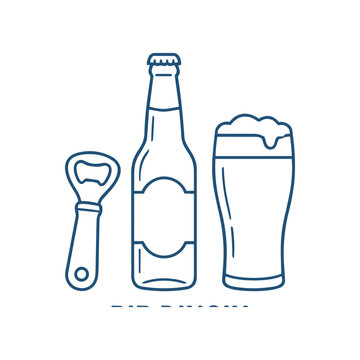 bottle opener line icon