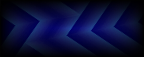 3D blue techno abstract background overlap layer on dark space with glowing dots shape decoration. Modern graphic design element dotted line style concept for banners, flyer, card, or brochure cover