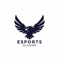 Fototapeta premium Eagle Logo Design for Esports Team.