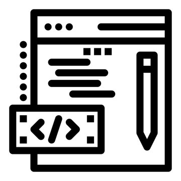 Coding Creation: A digital emblem showcasing the heart of software development and online innovation, with code, programming, and web design, creating the digital world.