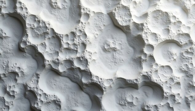 Close-up textured surface of a celestial body with craters.