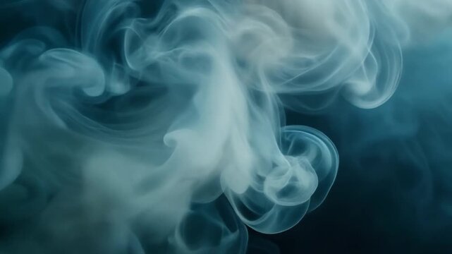 Ethereal smoke swirling in the air, abstract motion, soft focus, elegant movement, no defined shapes, stock video footage
