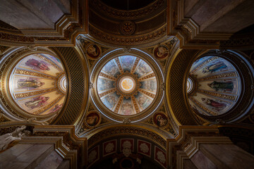 Ceiling domes of Saint Dominic Church - Valletta, Malta © demerzel21