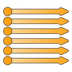 Blank infographic template with horizontal steps or options. A simple and clean layout for a list, menu, or business presentation with copy space.
