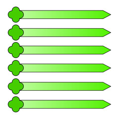 Blank infographic template with horizontal steps or options. A simple and clean layout for a list, menu, or business presentation with copy space.