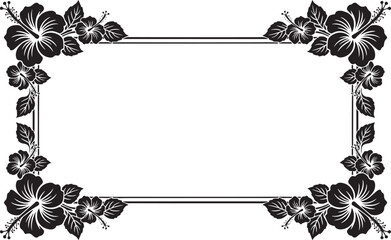 black floral frame