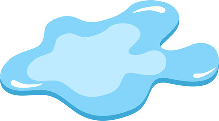 Obraz premium illustration of a water puddle