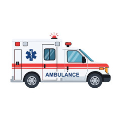 Modern Emergency Medical Services Ambulance Vehicle for Rapid Response