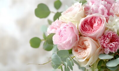 Fototapeta premium Bruid achtergrond bloemen