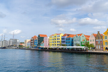 Naklejka premium February 7 2026 - Willemstad Curacao - Historic Downtown City Skyline