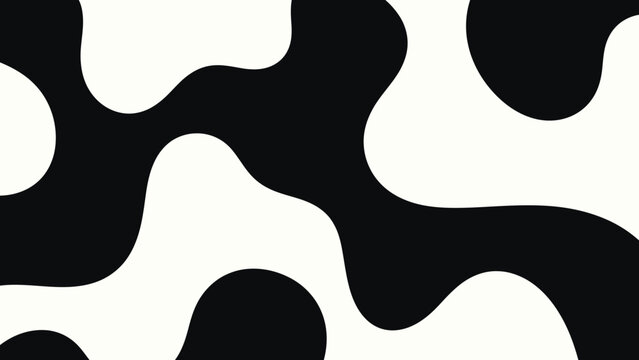 Abstract organic shapes in black and white.