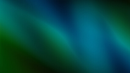 cool blue green gradient background with diagonal lighting flowing through the darkness and a texture (grain or noise) © maskam