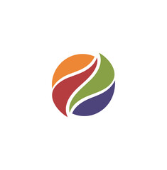 Obraz premium Abstract colorful design element on dark backdrop