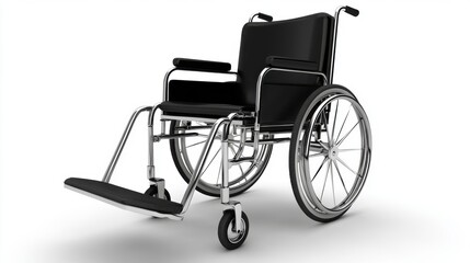 Modern Wheelchair Isolated on White Background