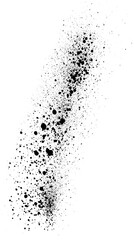 Obraz premium Black Spray Paint Texture Collection Isolated on White Background