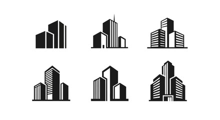 Fototapeta premium Clean Urban High Rise Logo Collection