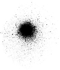 Obraz premium Black Spray Paint Texture Collection Isolated on White Background