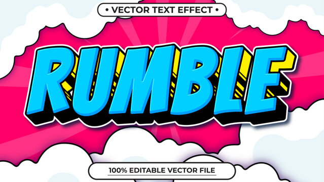Editable text effect Comic Style illustrator vector design template