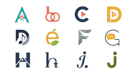 Alphabet Letters Logo Designs Collection. © Tasty