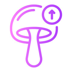 Obraz premium up arrow gradient icon