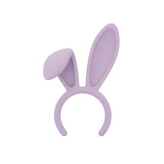 Purple bunny ears headband