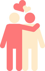 Emotional Connection that symbolize love, care, empathy and emotion. Connectioneering concept.