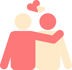 Emotional Connection that symbolize love, care, empathy and emotion. Connectioneering concept.