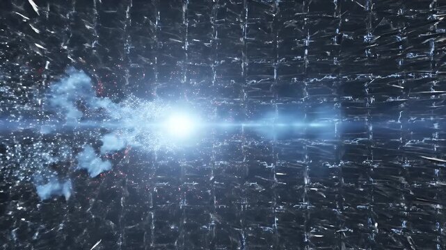 Close-up of layered dark textures with hints of light reflecting and distorting forms