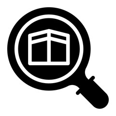 Fototapeta premium kaaba glyph icon