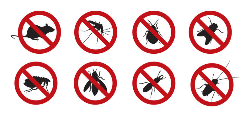  Pest Control Sign Vector
