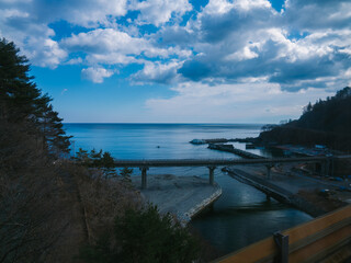 三陸鉄道から見える海