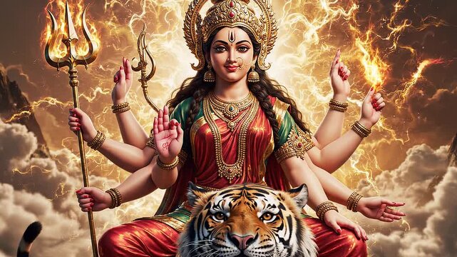 Maa Durga Mahima & Tiger Vahini Blessings