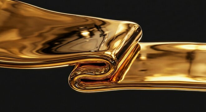 High Viscosity 24k Liquid Gold Ribbon Folding Macro