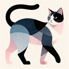 Illustration Abstract Cat
