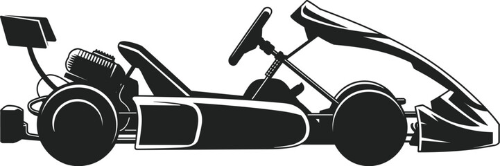 PrintSteam train silhouette illustration, locomotive with passenger car design, railway vector art, travel icon, nostalgic © Jonn