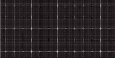 Paper black sheet with fine white grid and graph lines, forming a clean blueprint background. Great for architecture or engineering visuals. Vector illustration