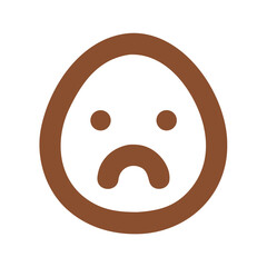 Minimalist dog face icon vector, a friendly, rounded shape symbolizing pets, loyalty, and canine companionship