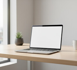 Fototapeta premium laptop on table