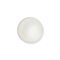 White ceramic bowl and plate on white background