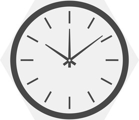Simple analog clock face illustration