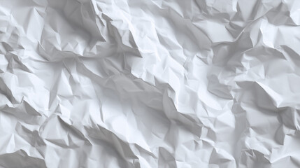 Obraz premium 白いしわ加工の紙テクスチャ背景素材・ナチュラルなクラフト風バックグラウンド