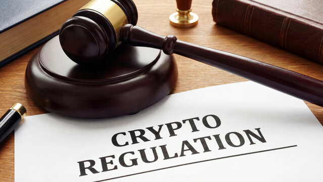 Cryptocurrency regulation legal framework documentation representing blockchain technology governance digital asset compliance securities law and financial regulatory for fintech legal practice