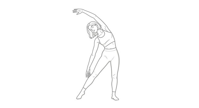 Vector illustration of a black and white fashion sketch featuring the anatomy and silhouette of a female model and a man in a stylized dance pose