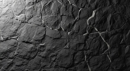 Natural Dark Rock Texture Close Up