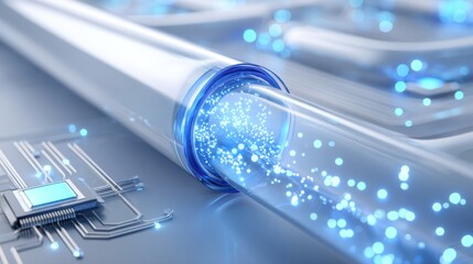 Futuristic data transmission tube