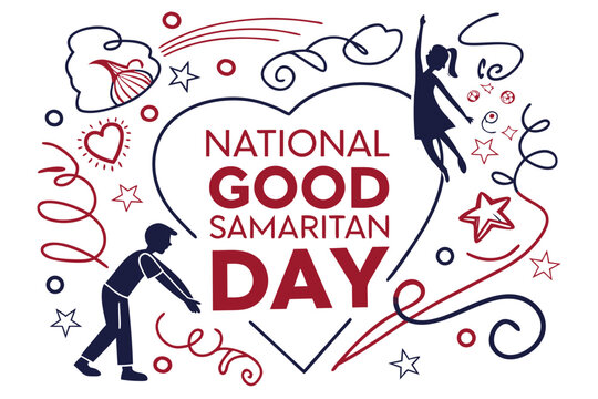 National Good Samaritan Day Design, Charity and Community Support Illustration