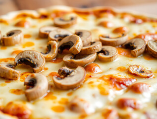 pizza with salami and cheese