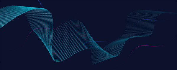 Abstract modern background featuring smooth flowing white wave lines on a vibrant orange backdrop.